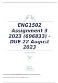 ENG1502 Assignment 3 2023 (696833) - DUE 22 August 2023