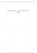 NUR 2513 / NUR2513 Maternal Child Exam 1 Study Guide