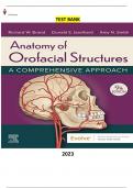 Test Bank for Anatomy of Orofacial Structures |A Comprehensive Approach 9th Edition by Richard W Brand, Donald E Isselhard & Amy Smith - Complete, Elaborated and Latest (Test Bank)