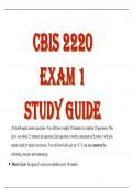 CBIS 2220 EXAM 1 STUDY GUIDE