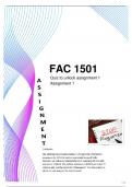 fac1501 Asssignment 1, Quiz to unlock assignment 1 semester 2 2023