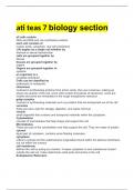 ati teas 7 biology section 