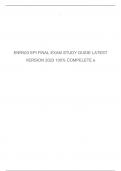 NR503 EPI FINAL EXAM STUDY GUIDE LATEST VERSION 2023 100% COMPELETE