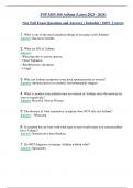 FNP MSN 560 Asthma (Latest 2023 - 2024) New Full Exam Questions and Answers ( Included ) 100% Correct