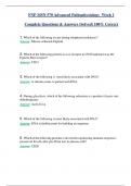 FNP MSN 570 Advanced Pathophysiology Week 1 Complete Questions & Answers (Solved) 100% Correct