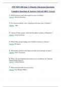 FNP MSN 560 Quiz 2 (Minority Discussion Questions) Complete Questions & Answers (Solved) 100% Correct