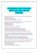 JB LEARNING FINAL 300 EXAM QUESTIONS AND VERIFIED ANSWERS