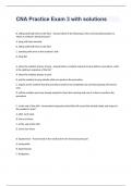 CNA Practice Exam 3 with solutions