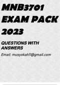 MNB3701 EXAM PACK 2023