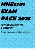 MNE3701 EXAM PACK 2023