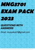 MNG3701 EXAM PACK 2023