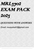 MRL3702 EXAM PACK 2023