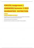 FOR3701 Assignment 1 (ANSWERS) Semester 2 2023 GUARANTEED DISTINCTION