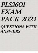 PLS2601 EXAM PACK 2023