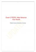 2023 Exam 2 PEDS latest Updated Exam QUESTIONS with 100%verified Correct ANSWERS .A+ ULTIMATE GUIDE 