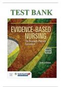 Test Bank For Evidence-Based Nursing The Research Practice Connection 4th Edition by Sarah Jo Brown