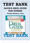 TEST BANK FOR DAVIS'S DRUG GUIDE FOR NURSES SEVENTEENTH EDITION BY VALLERAND