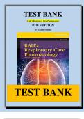 RAU’S RESPIRATORY CARE PHARMACOLOGY 9TH EDITION GARDENHIRE – TEST BANK.
