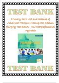 Primary Care Art and Science of Advanced Practice Nursing 5th Edition Dunphy Test Bank