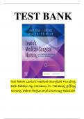 Test Bank Lewis's Medical-Surgical Nursing, 12th Edition by Mariann M. Harding, Jeffr.