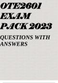 OTE2601 EXAM PACK 2023