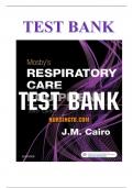 TEST BANK FOR MOSBY’S RESPIRATORY CARE EQUIPMENT 10TH EDITION BY CAIRO