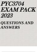 PYC3704 EXAM PACK 2023