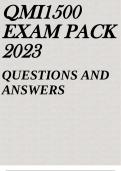 QMI1500 EXAM PACK 2023