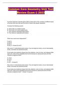 Common Core Geometry Unit Test Review Exam @ 2023