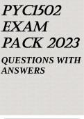 PYC1502 EXAM PACK 2023