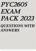 PYC2605 EXAM PACK 2023