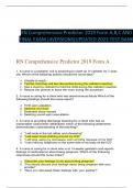 RN Comprehensive Predictor 2019 Form A,B,C AND                        FINAL EXAM (4VERSIONS)UPDATED 2023 TEST BANK