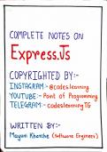 java script notes