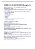 NCLEX PN CHEAT SHEETS Study Guide.