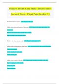 Shadow Health Case Study- Brian Foster- Focused Exam: Chest Pain Graded A+