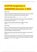 ECS3703 Assignment 2 (ANSWERS) Semester 2 2023.