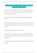 Powerplant ASA/Baker's School List of FAA Oral Questions | 443 Questions with 100% Correct Answers | Updated & Verified | 2023 | 69 Pages