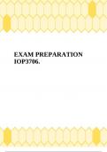 EXAM PREPARATION IOP3706.