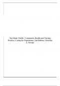 Test Bank: Public / Community Health and Nursing Practice: Caring for Populations, 2nd Edition, Christine L. Savage