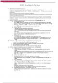 NR 503 - Study Guide for Final Exam