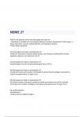 NBME 27 QUESTIONS & ANSWERS 2023 ( A+ GRADED 100% VERIFIED)