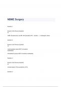 NBME Surgery Questions  & Answers 2023 ( A+ GRADED 100% VERIFIED)