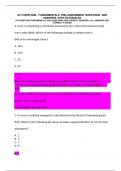 ATI CAPSTONE FUNDAMENTALS 2O20 QUESTIONS AND CORRECT ANSWERS | ALL ANSWERS ARE CORRECT A GRADE