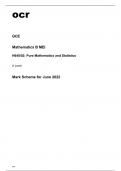 ocr A Level Mathematics B MEI (H640-02) Mark Scheme June2022