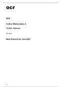 ocr AS Level Further Mathematics A (Y532-01) Mark Scheme June2022