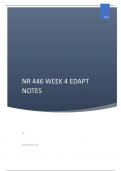 NR 446 WEEK 4 EDAPT NOTES