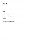 ocr AS Level Further Mathematics B MEI (Y414-01) Mark Scheme June2022