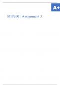 MIP2601 Assignment 3