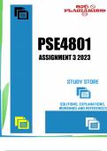 PSE4801 Assignment 3 (COMPLETE ANSWERS) 2023