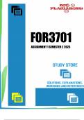 FOR3701 Assignment 1 Semester 2 2023 (776490) - DUE 31 July 2023